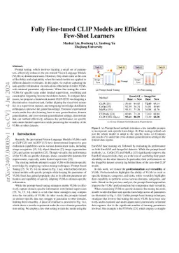 Fully Fine-tuned CLIP Models are Efficient Few-Shot Learners