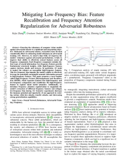 Mitigating Low-Frequency Bias: Feature Recalibration and Frequency Attention Regularization for Adversarial Robustness