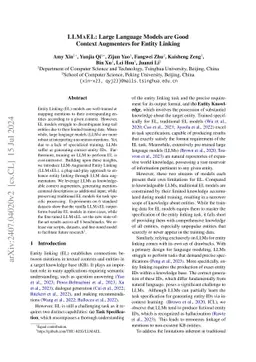 LLMAEL: Large Language Models are Good Context Augmenters for Entity Linking