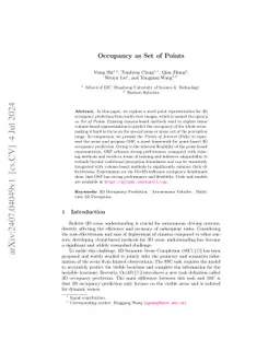Occupancy as Set of Points