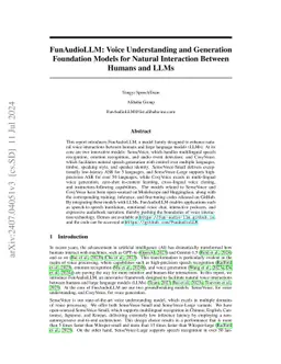 FunAudioLLM: Voice Understanding and Generation Foundation Models for
  Natural Interaction Between Humans and LLMs