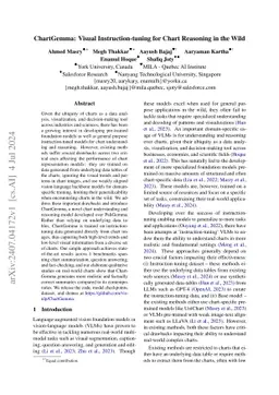 ChartGemma: Visual Instruction-tuning for Chart Reasoning in the Wild