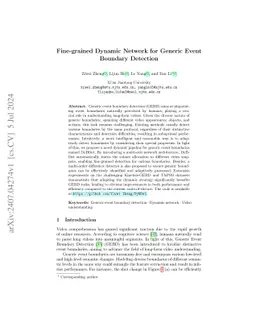Fine-grained Dynamic Network for Generic Event Boundary Detection
