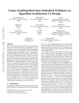 DaDu-Corki: Algorithm-Architecture Co-Design for Embodied AI-powered Robotic Manipulation
