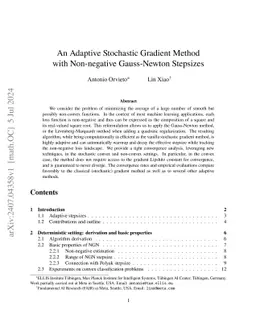 An Adaptive Stochastic Gradient Method with Non-negative Gauss-Newton
  Stepsizes