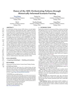 Dance of the ADS: Orchestrating Failures through Historically-Informed
  Scenario Fuzzing