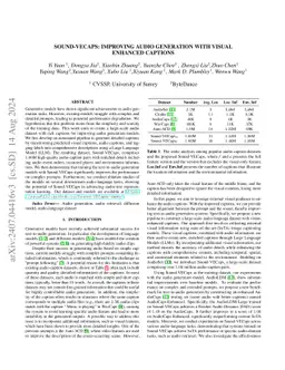 Sound-VECaps: Improving Audio Generation with Visual Enhanced Captions