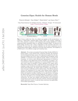 Gaussian Eigen Models for Human Heads