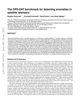 The OPS-SAT benchmark for detecting anomalies in satellite telemetry