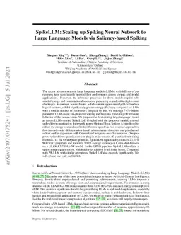 SpikeLLM: Scaling up Spiking Neural Network to Large Language Models via Saliency-based Spiking