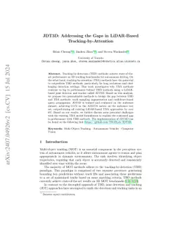 JDT3D: Addressing the Gaps in LiDAR-Based Tracking-by-Attention
