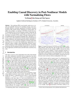 Enabling Causal Discovery in Post-Nonlinear Models with Normalizing
  Flows