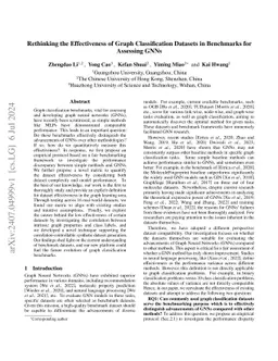 Rethinking the Effectiveness of Graph Classification Datasets in
  Benchmarks for Assessing GNNs