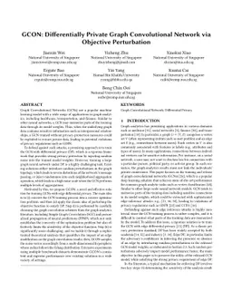 GCON: Differentially Private Graph Convolutional Network via Objective Perturbation