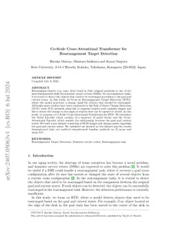 Co-Scale Cross-Attentional Transformer for Rearrangement Target
  Detection