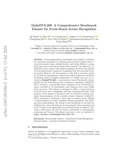 DailyDVS-200: A Comprehensive Benchmark Dataset for Event-Based Action
  Recognition