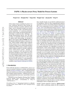 PAPM: A Physics-aware Proxy Model for Process Systems