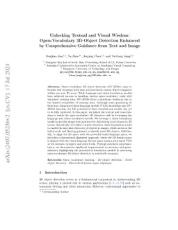 Unlocking Textual and Visual Wisdom: Open-Vocabulary 3D Object Detection
  Enhanced by Comprehensive Guidance from Text and Image