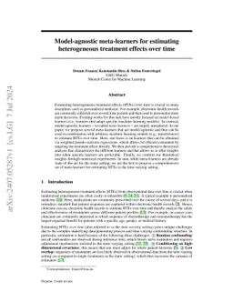 Model-agnostic meta-learners for estimating heterogeneous treatment effects over time