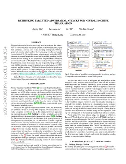 Rethinking Targeted Adversarial Attacks For Neural Machine Translation