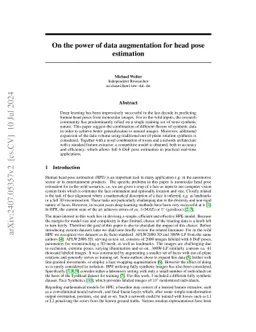 On the power of data augmentation for head pose estimation