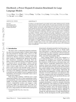 ElecBench: a Power Dispatch Evaluation Benchmark for Large Language
  Models