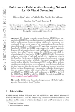 Multi-branch Collaborative Learning Network for 3D Visual Grounding