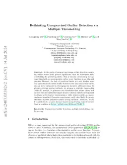 Rethinking Unsupervised Outlier Detection via Multiple Thresholding