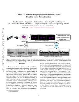 LaSe-E2V: Towards Language-guided Semantic-Aware Event-to-Video
  Reconstruction