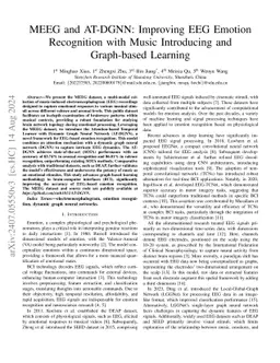 MEEG and AT-DGNN: Improving EEG Emotion Recognition with Music
  Introducing and Graph-based Learning
