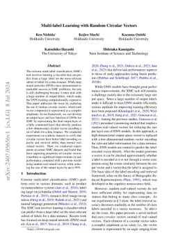 Multi-label Learning with Random Circular Vectors