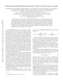 Random Features Hopfield Networks generalize retrieval to previously
  unseen examples
