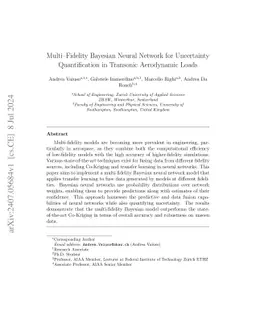 Multi-Fidelity Bayesian Neural Network for Uncertainty Quantification in
  Transonic Aerodynamic Loads