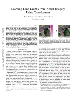 Learning Lane Graphs from Aerial Imagery Using Transformers