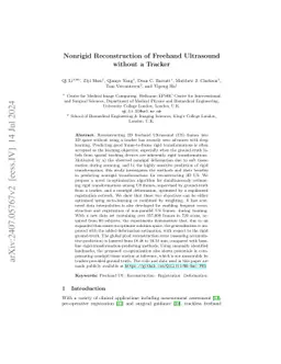 Nonrigid Reconstruction of Freehand Ultrasound without a Tracker