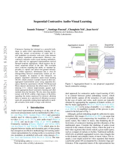 Sequential Contrastive Audio-Visual Learning