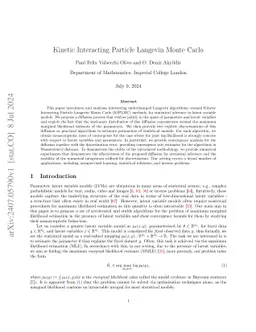 Kinetic Interacting Particle Langevin Monte Carlo
