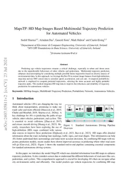 MapsTP: HD Map Images Based Multimodal Trajectory Prediction for
  Automated Vehicles