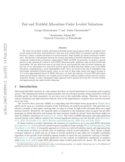 Fair and Truthful Allocations Under Leveled Valuations