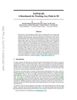 TAPVid-3D: A Benchmark for Tracking Any Point in 3D