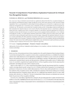 Towards A Comprehensive Visual Saliency Explanation Framework for
  AI-based Face Recognition Systems