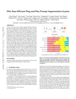 PAS: Data-Efficient Plug-and-Play Prompt Augmentation System