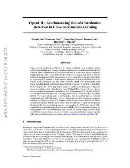 OpenCIL: Benchmarking Out-of-Distribution Detection in Class-Incremental
  Learning