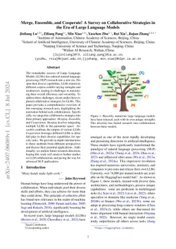 Merge, Ensemble, and Cooperate! A Survey on Collaborative Strategies in
  the Era of Large Language Models