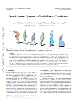 Neural Garment Dynamics via Manifold-Aware Transformers