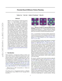 Potential Based Diffusion Motion Planning