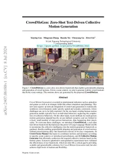 CrowdMoGen: Zero-Shot Text-Driven Collective Motion Generation