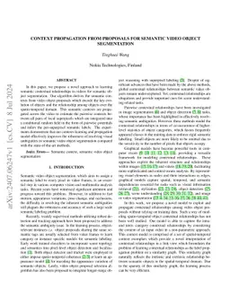 Context Propagation from Proposals for Semantic Video Object
  Segmentation