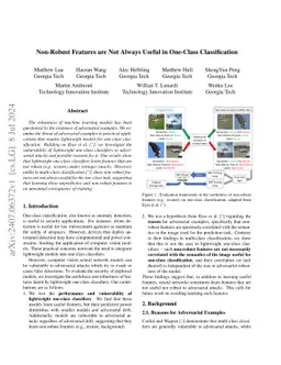 Non-Robust Features are Not Always Useful in One-Class Classification