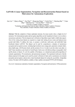 LuSNAR:A Lunar Segmentation, Navigation and Reconstruction Dataset based
  on Muti-sensor for Autonomous Exploration